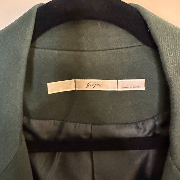 Gibson Knit Riding Jacket with Peaked Lapel and Peplum Back - Picture 5 of 8